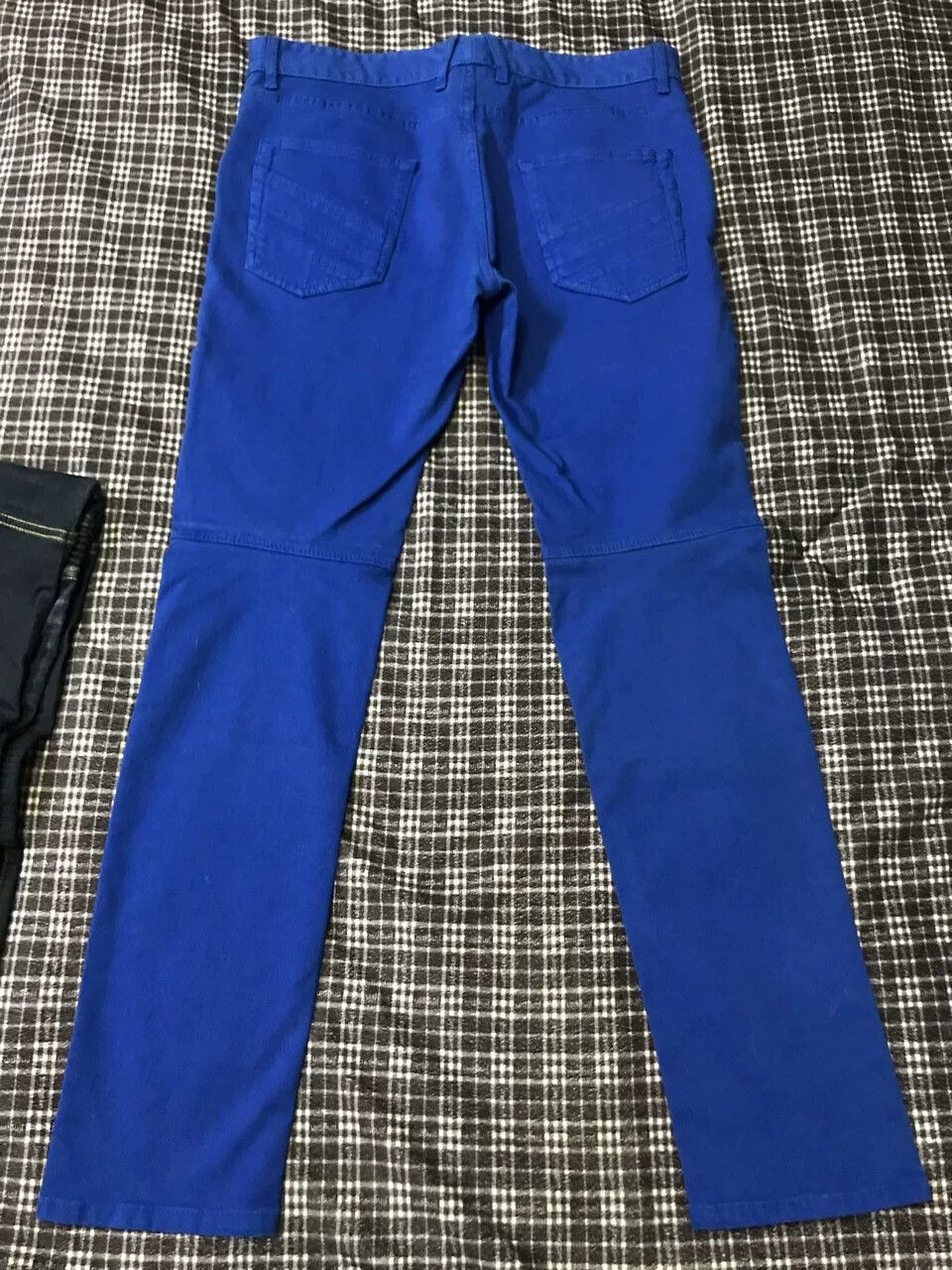 Just Cavalli Just Cavalli Blue Washed Biker Jeans Size US 32 / EU 48 - 8 Thumbnail