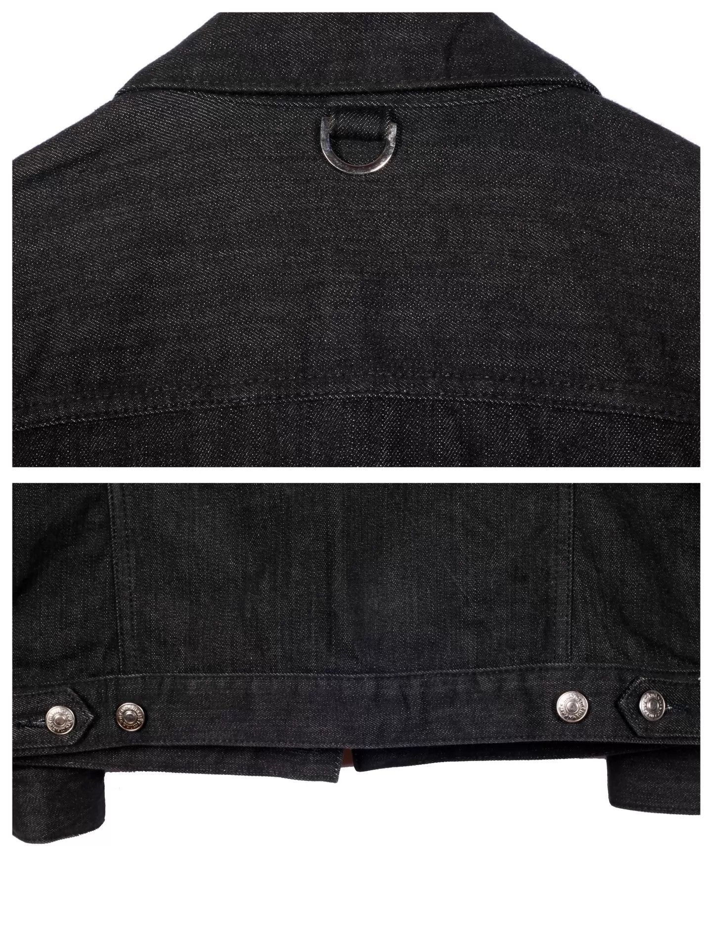 Mastermind Japan Black Denim Jacket with Skull Crossbones Embellishments Size US S / EU 44-46 / 1 - 6 Thumbnail