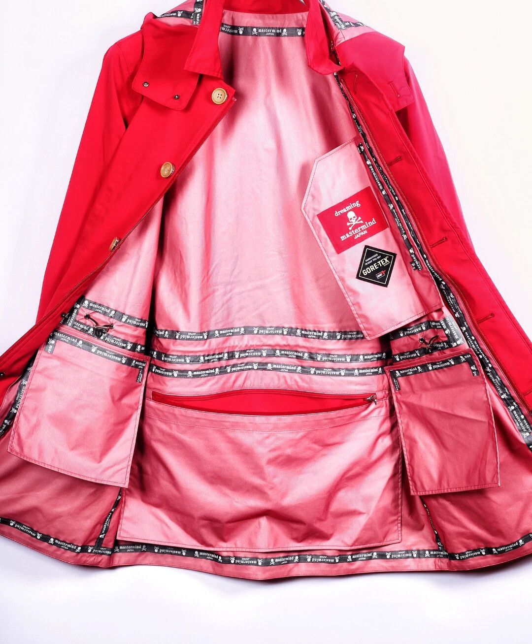 Mastermind Japan Red Long-Sleeve Hooded Coat Size US M / EU 48-50 / 2 - 3 Thumbnail