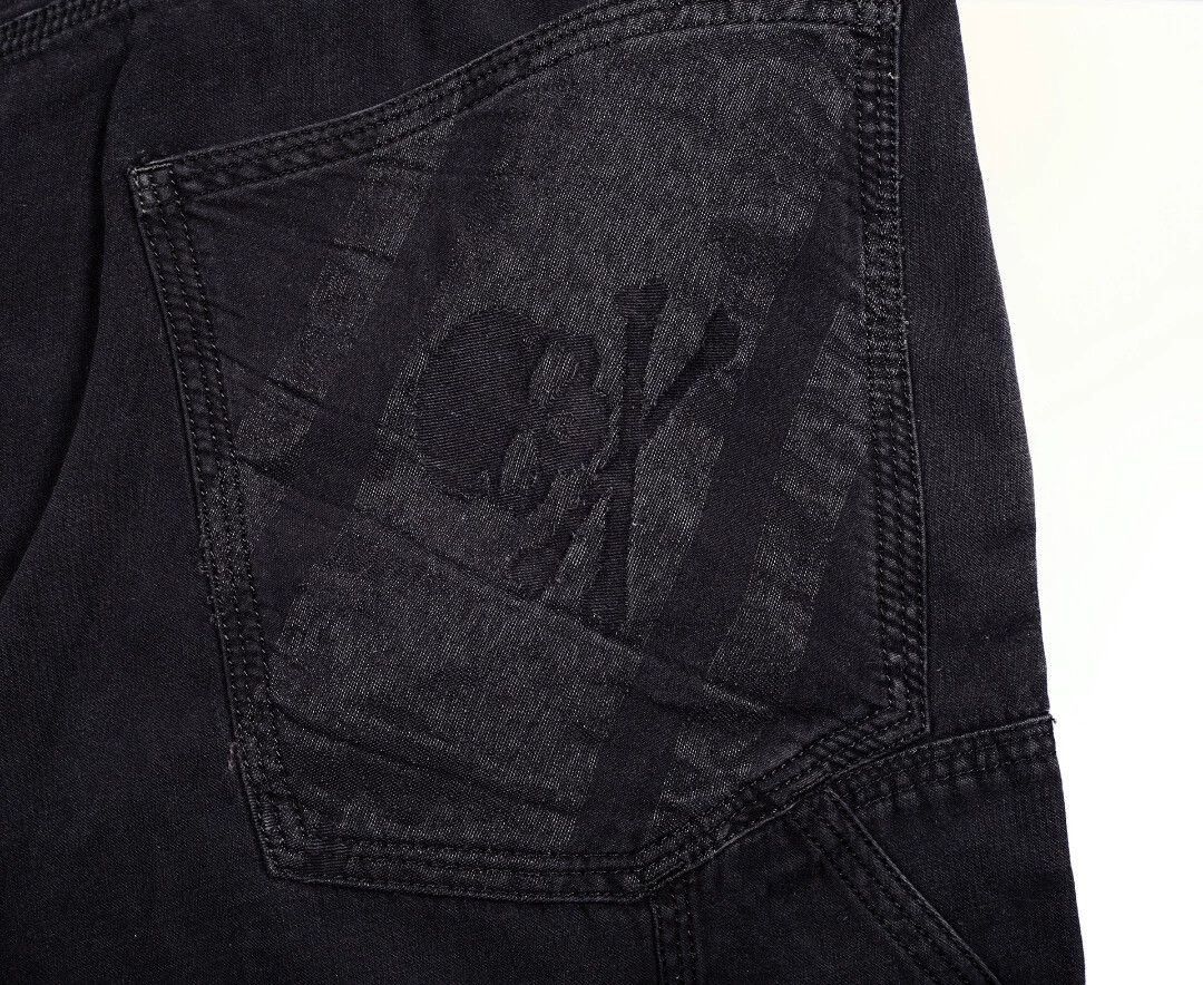 Mastermind Japan Black Denim Cargo Pants with Distressed Details Size US 34 / EU 50 - 5 Thumbnail