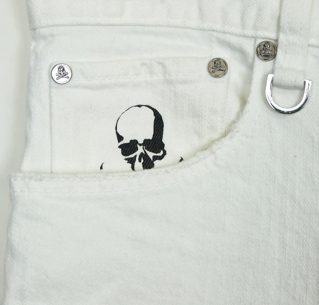 Mastermind Japan White Denim Pants with Red Stripes Size 30 Size US 30 / EU 46 - 3 Thumbnail