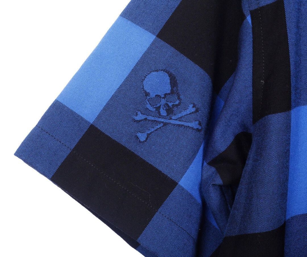 Mastermind Japan Blue Checkered Short-Sleeve Button-Up Shirt Size US S / EU 44-46 / 1 - 4 Thumbnail