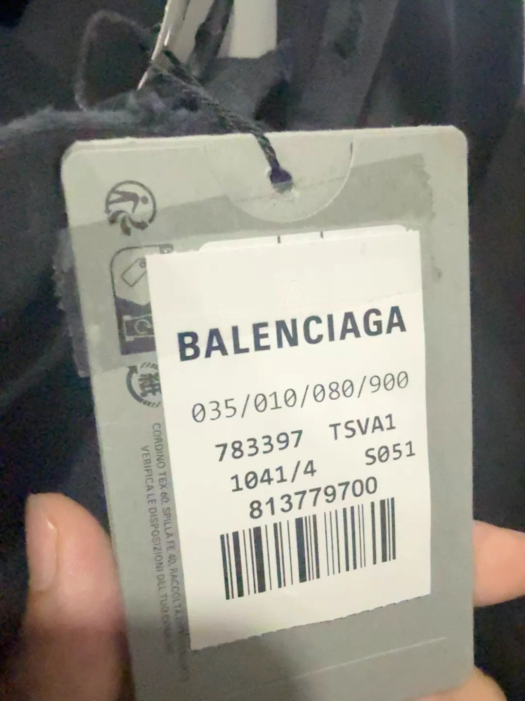 Balenciaga Black Distressed Hoodie with Embroidered Back Size US XL / EU 56 / 4 - 5 Thumbnail