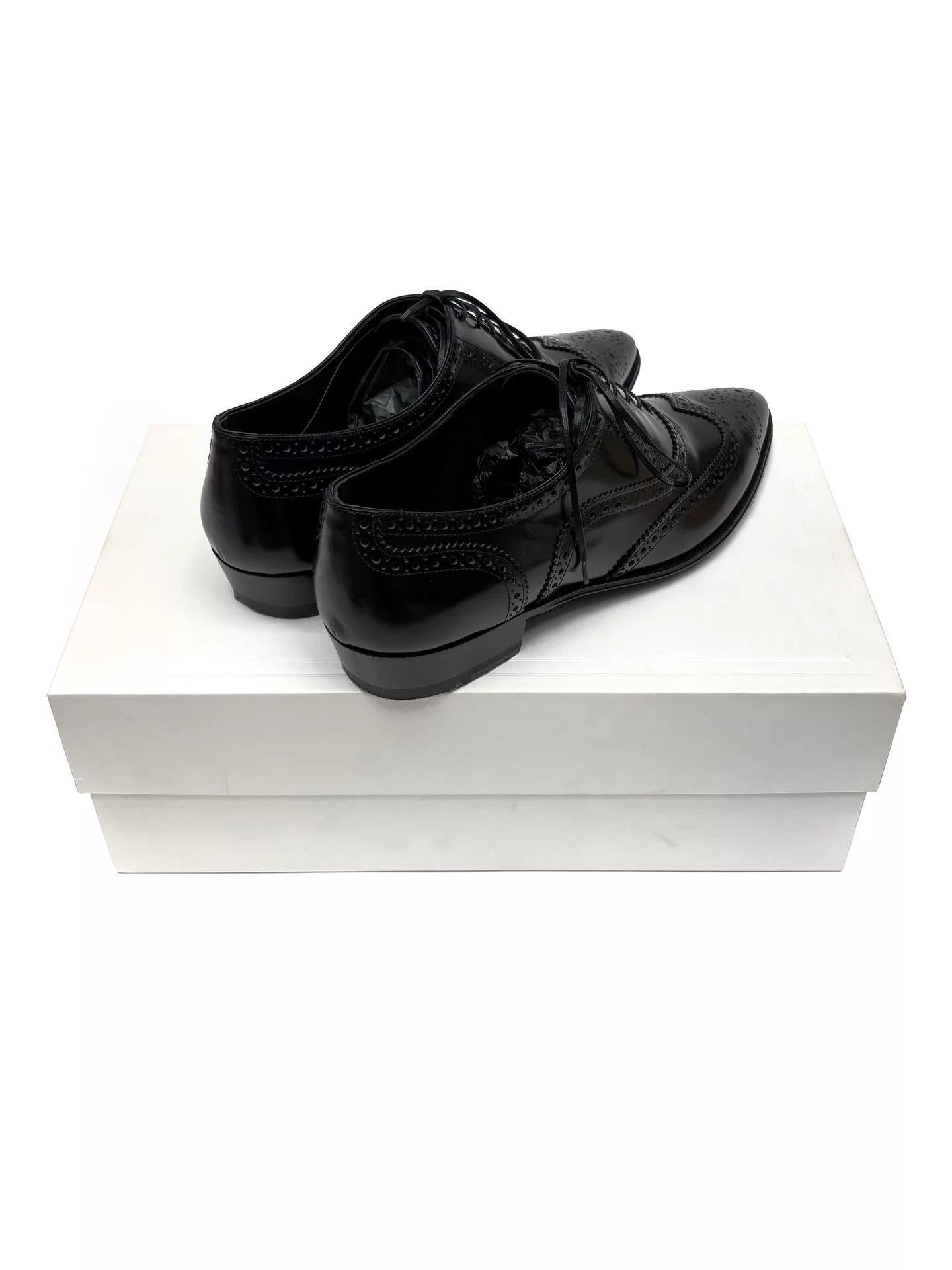 Celine Black Leather Brogue Formal Shoes Size 7 Size US 7 / EU 40 - 3 Thumbnail