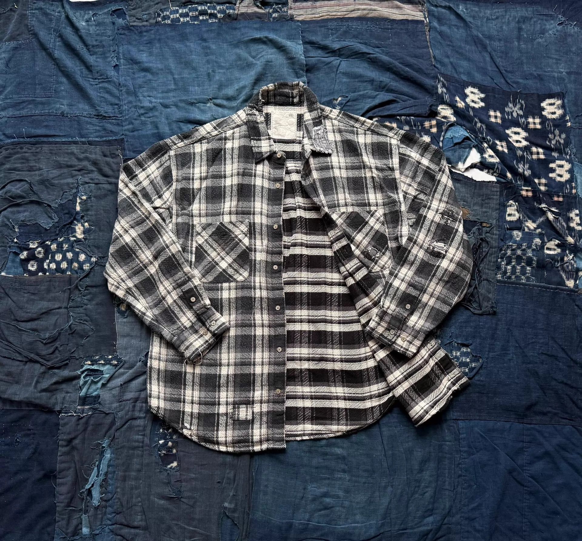 Madness Plaid Long Sleeve Button-Up Shirt Size US L / EU 52-54 / 3 - 2 Thumbnail