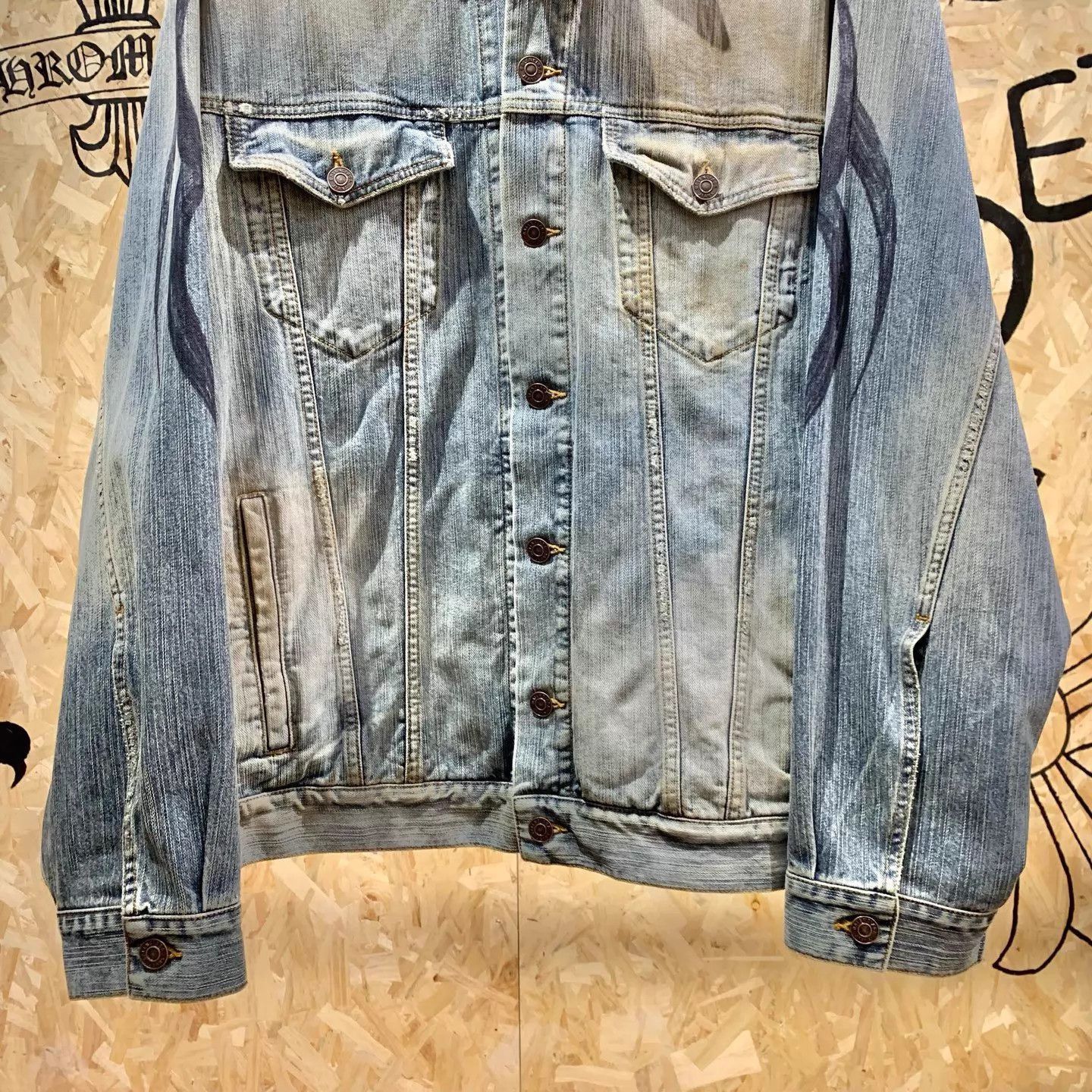 Balenciaga Blue Denim Jacket - Size M Size US M / EU 48-50 / 2 - 4 Thumbnail
