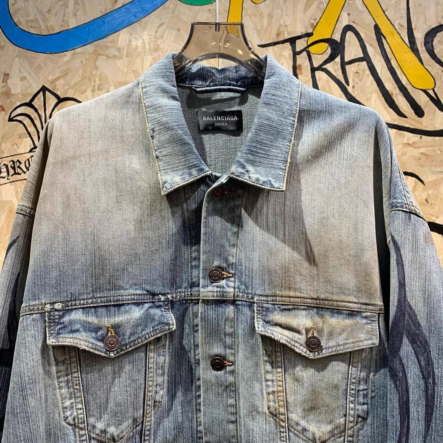 Balenciaga Blue Denim Jacket - Size M Size US M / EU 48-50 / 2 - 3 Thumbnail