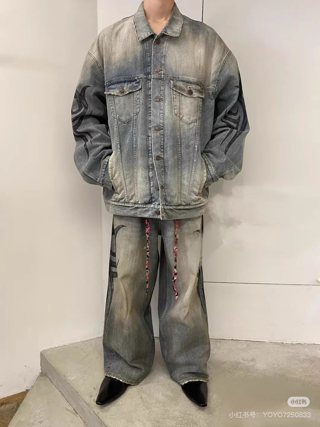 Balenciaga Blue Denim Jacket - Size M Size US M / EU 48-50 / 2 - 9 Thumbnail