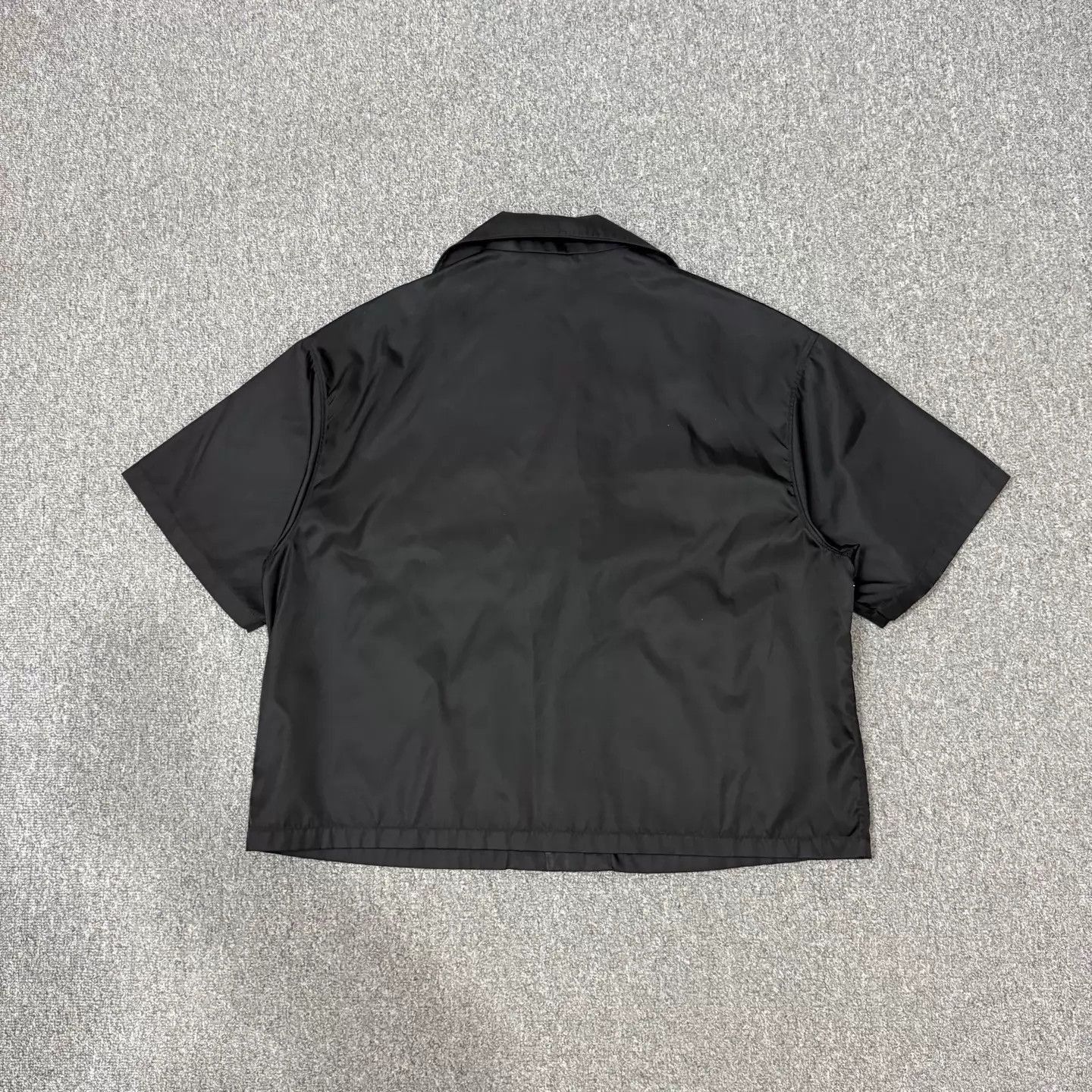Prada Black Short-Sleeve Button-Up Shirt Size US M / EU 48-50 / 2 - 2 Thumbnail
