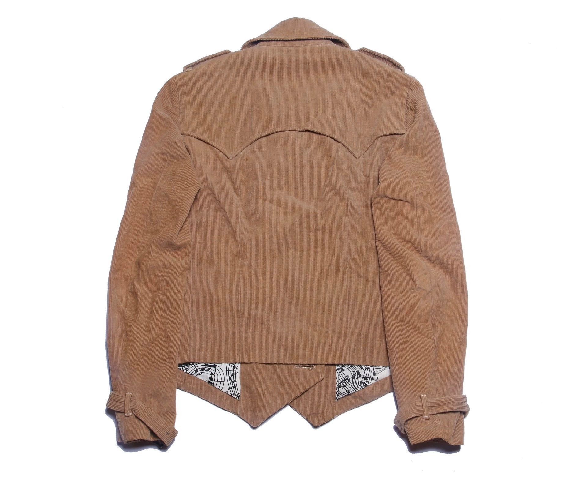 Number (N)ine Beige Double-Breasted Corduroy Jacket Size US M / EU 48-50 / 2 - 2 Thumbnail