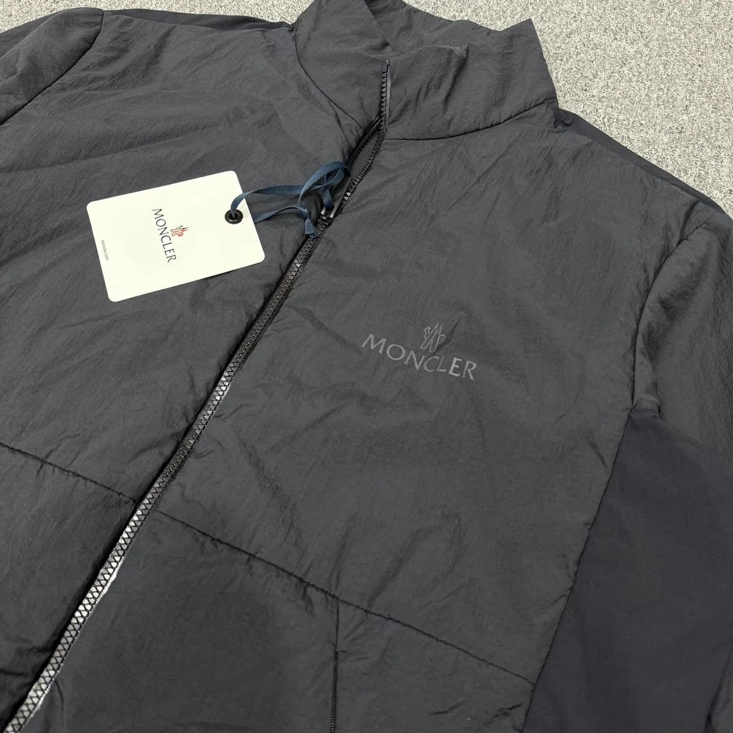 Moncler Black Lightweight Zip-Up Jacket Size US XXL / EU 58 / 5 - 3 Thumbnail