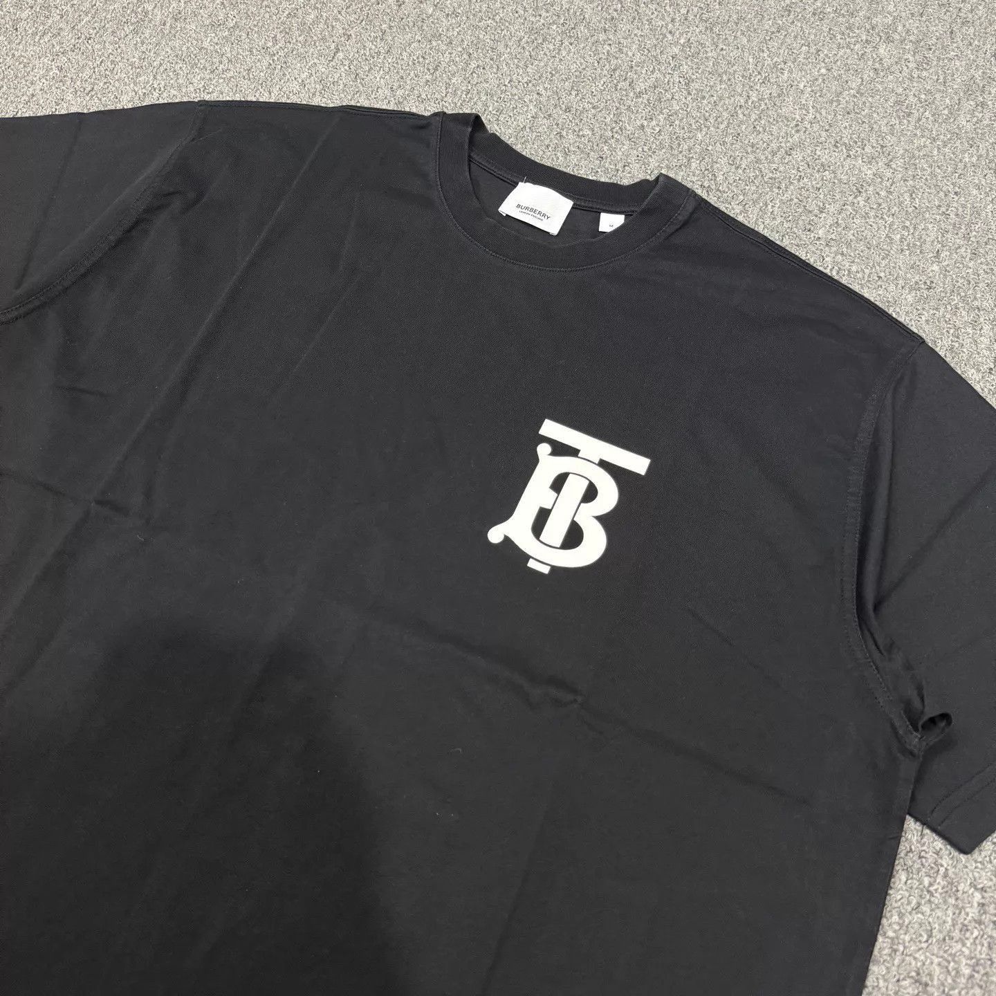 Burberry Black Short Sleeve T-Shirt with Logo Size US M / EU 48-50 / 2 - 3 Thumbnail