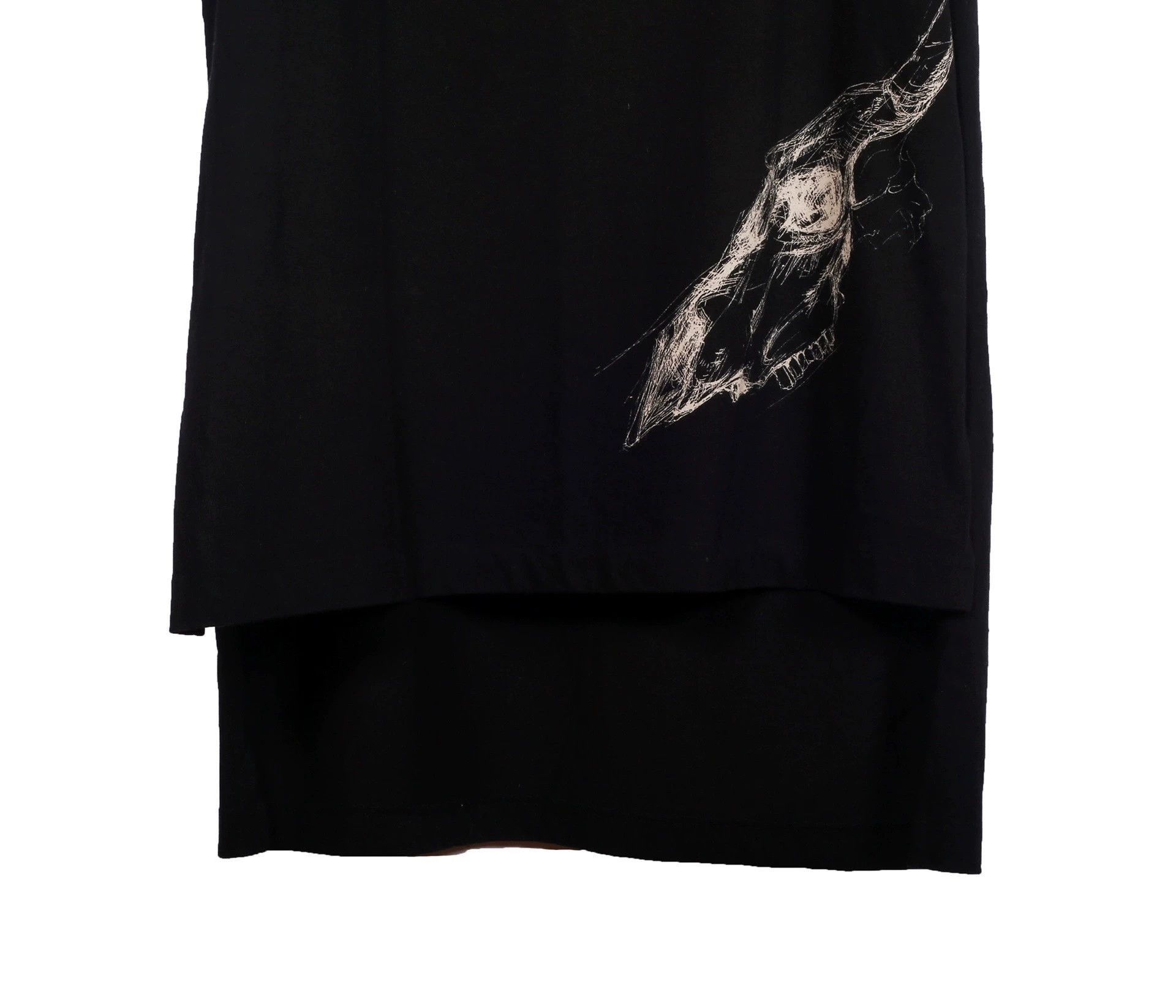 Yohji Yamamoto Black Short-Sleeve Graphic T-Shirt Size L Size US L / EU 52-54 / 3 - 4 Thumbnail