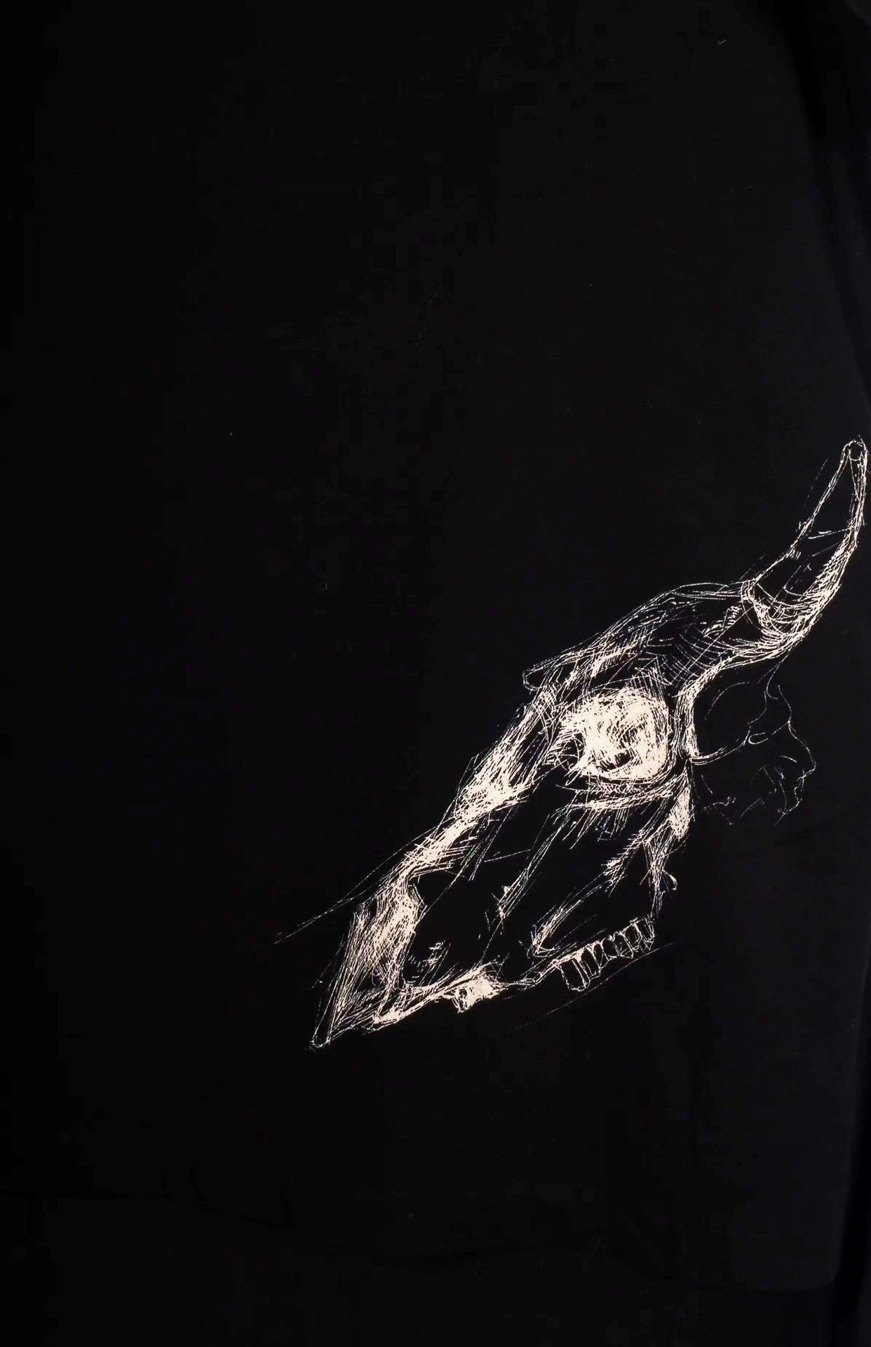 Yohji Yamamoto Black Short-Sleeve Graphic T-Shirt Size L Size US L / EU 52-54 / 3 - 3 Thumbnail