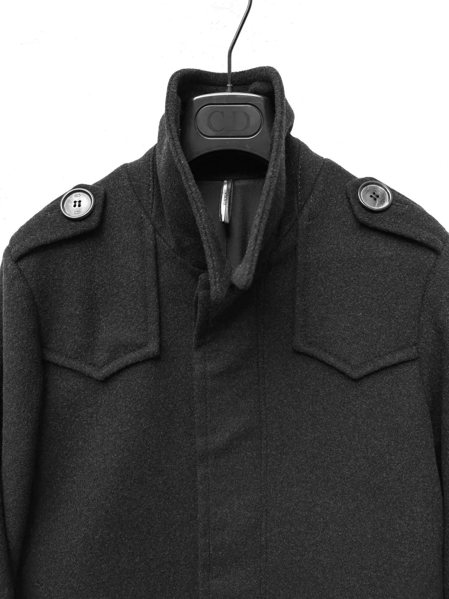 Dior Black Long Wool Blend Coat Size S Size US S / EU 44-46 / 1 - 6 Thumbnail