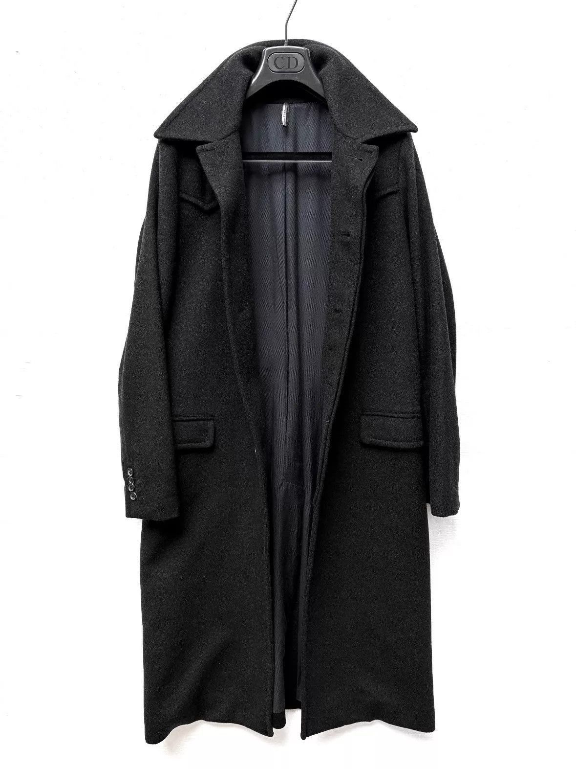 Dior Black Long Wool Blend Coat Size S Size US S / EU 44-46 / 1 - 2 Thumbnail