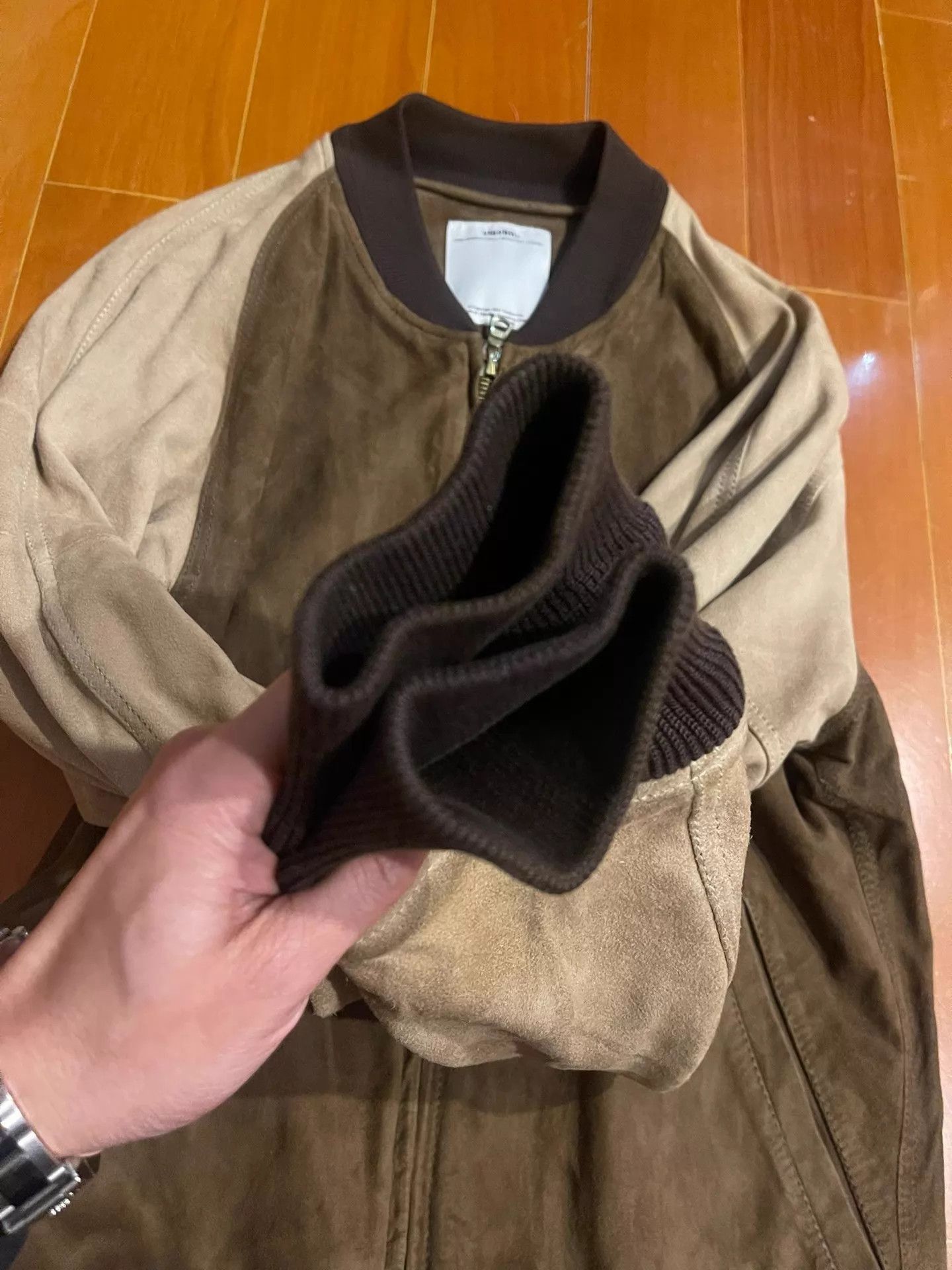 Visvim Brown Two-Tone Bomber Jacket Size S Size US S / EU 44-46 / 1 - 4 Thumbnail