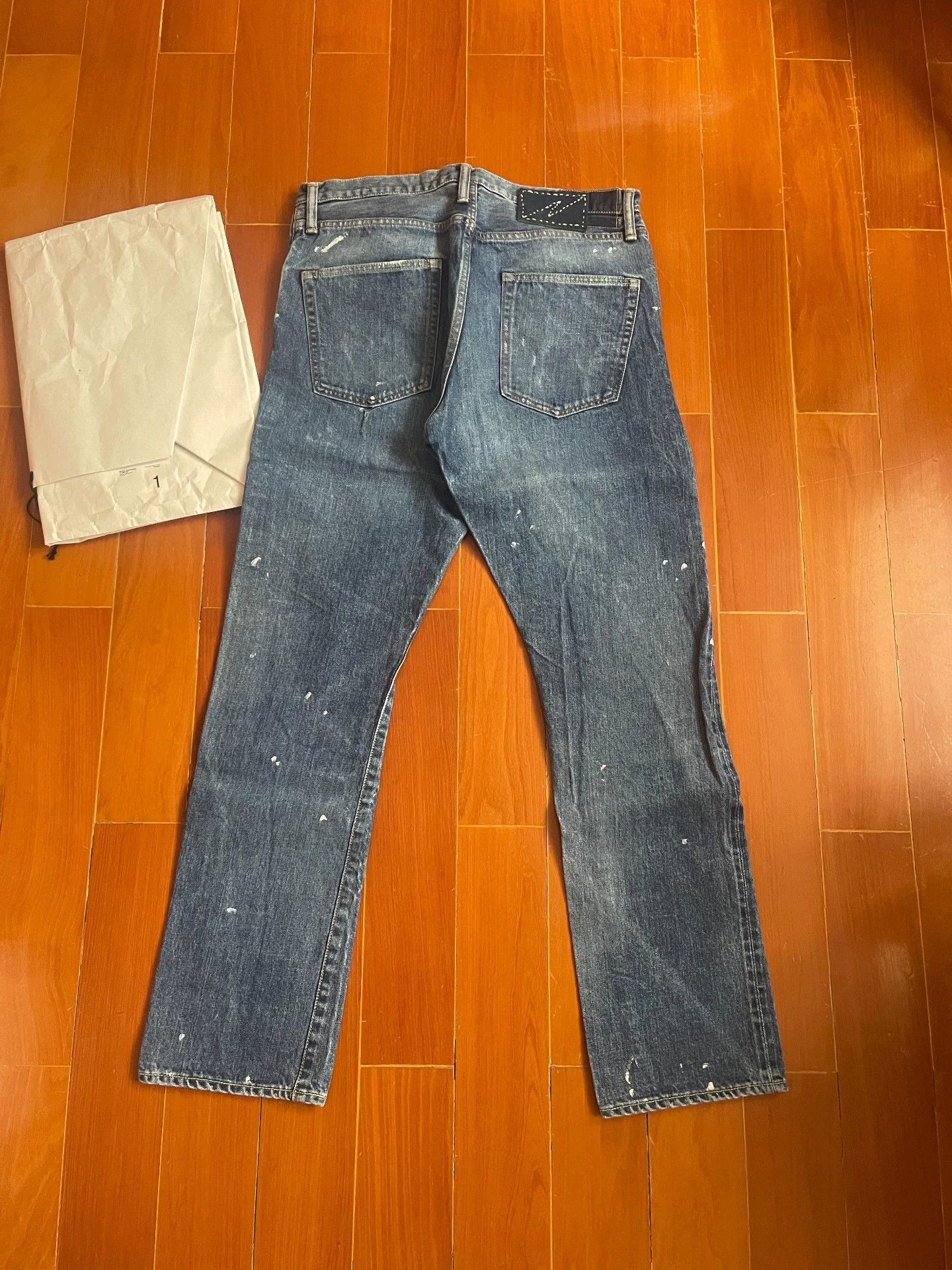 Visvim Blue Denim Jeans with Paint Splatters Size 30 Size US 30 / EU 46 - 2 Thumbnail