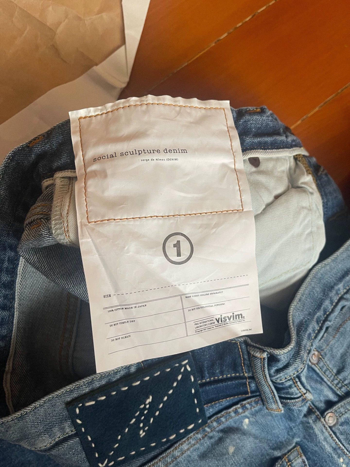 Visvim Blue Denim Jeans with Paint Splatters Size 30 Size US 30 / EU 46 - 4 Thumbnail