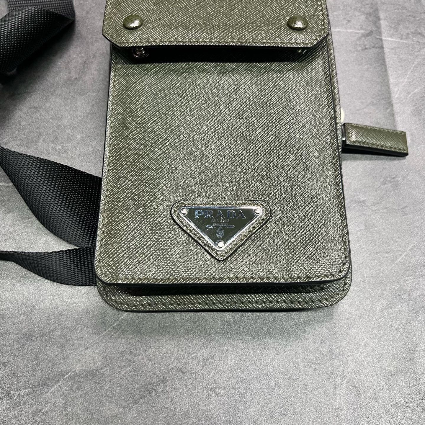 Prada Prada Leather Gold Bag 38 Men Size ONE SIZE - 3 Thumbnail