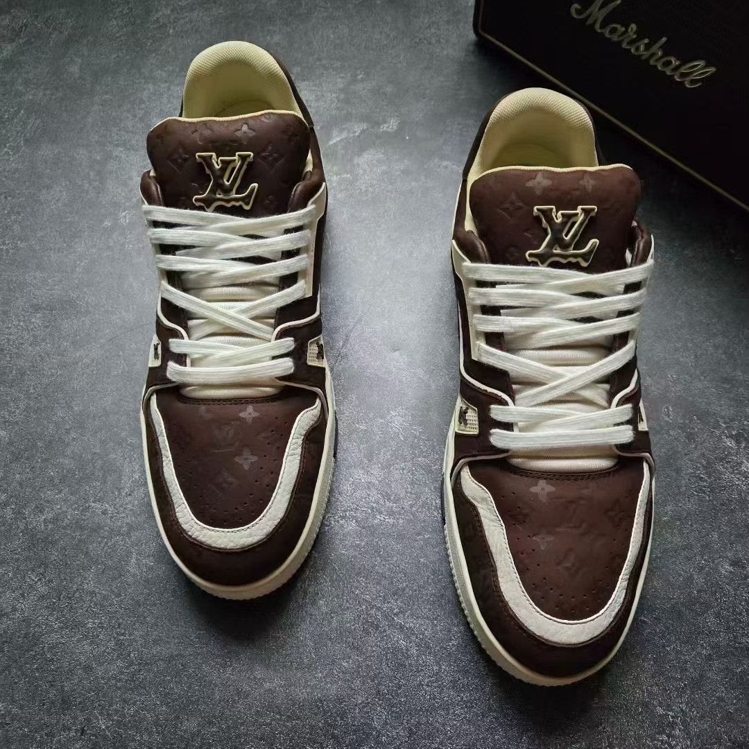 Louis Vuitton Louis Vuitton Training Brown Lowtop Sneakers 41 Men Size US 8.5 / EU 41-42 - 2 Thumbnail