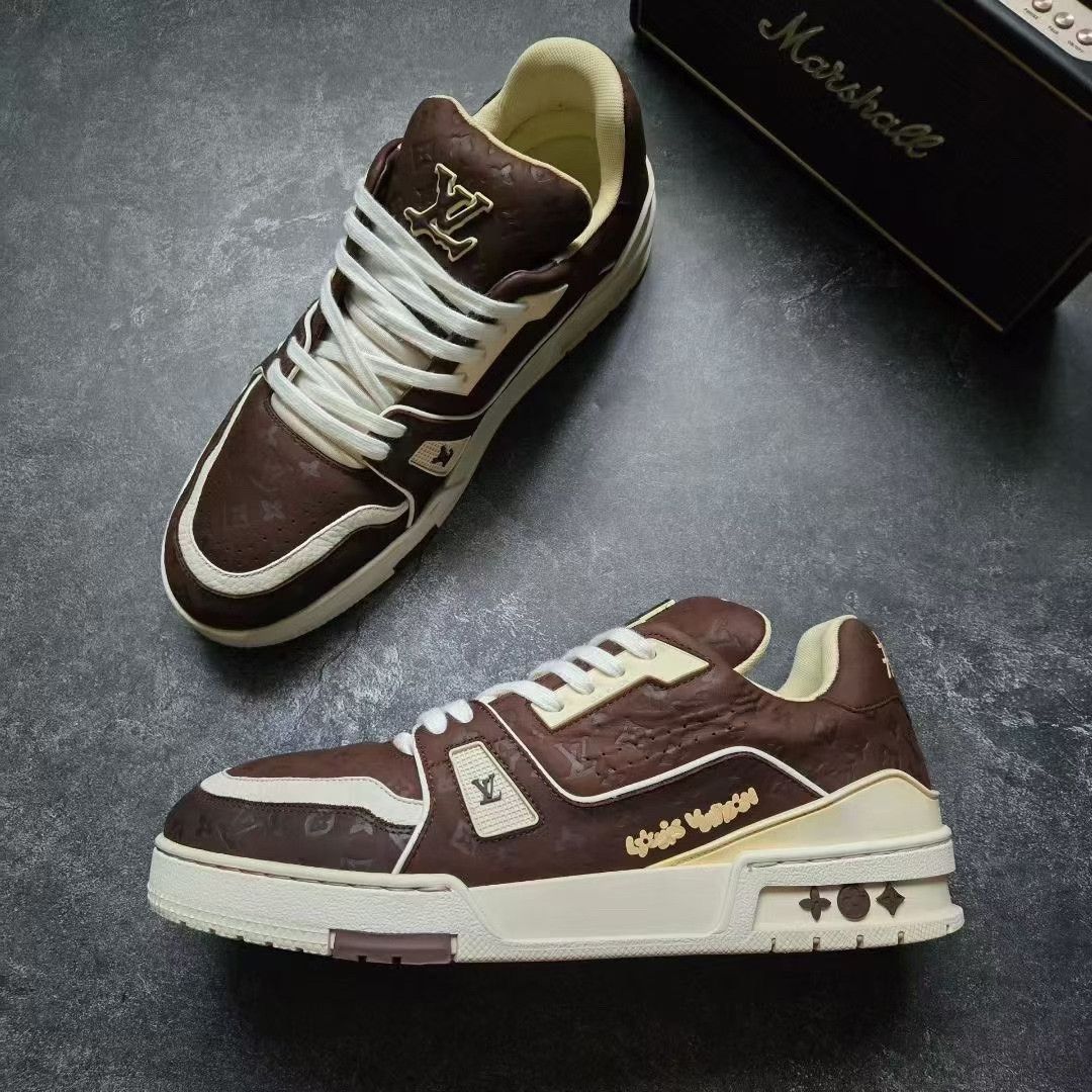 Louis Vuitton Louis Vuitton Training Brown Lowtop Sneakers 41 Men Size US 8.5 / EU 41-42 - 6 Thumbnail