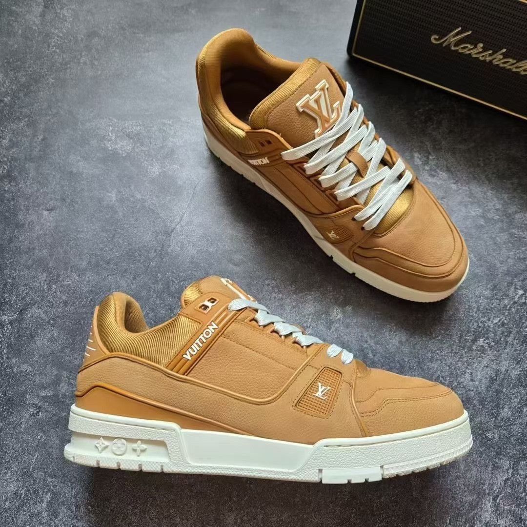Louis Vuitton Louis Vuitton Training Brown Lowtop Sneakers 42 Men Size US 9 / EU 42 - 8 Thumbnail