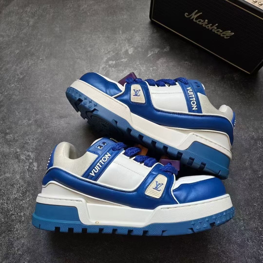 Louis Vuitton Louis Vuitton Training Blue Lowtop Sneakers 40 Men Size US 7.5 / EU 40-41 - 8 Thumbnail