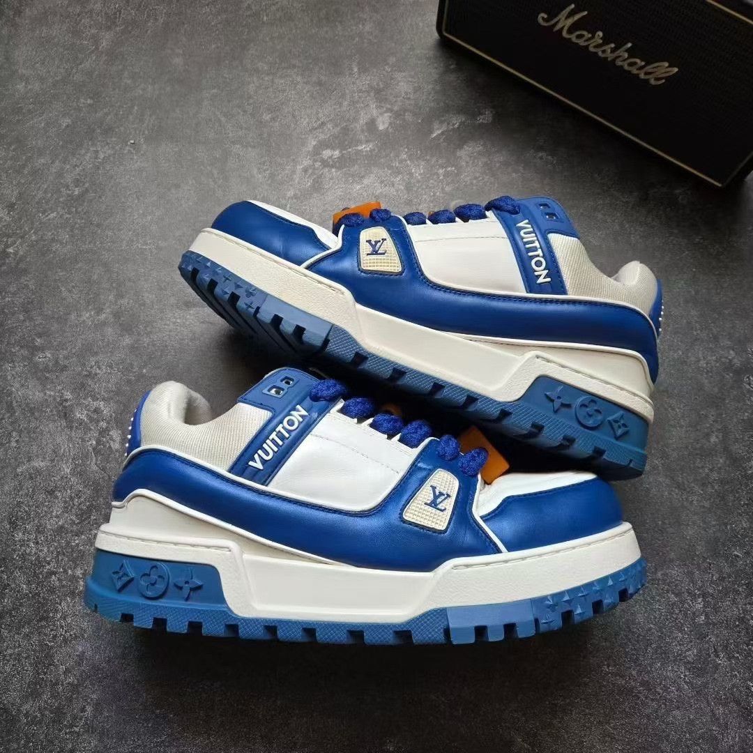 Louis Vuitton Louis Vuitton Training Blue Lowtop Sneakers 40 Men Size US 7.5 / EU 40-41 - 9 Thumbnail