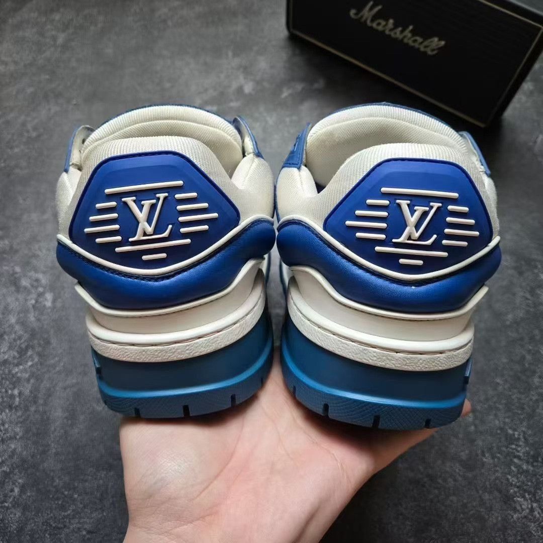 Louis Vuitton Louis Vuitton Training Blue Lowtop Sneakers 40 Men Size US 7.5 / EU 40-41 - 3 Thumbnail
