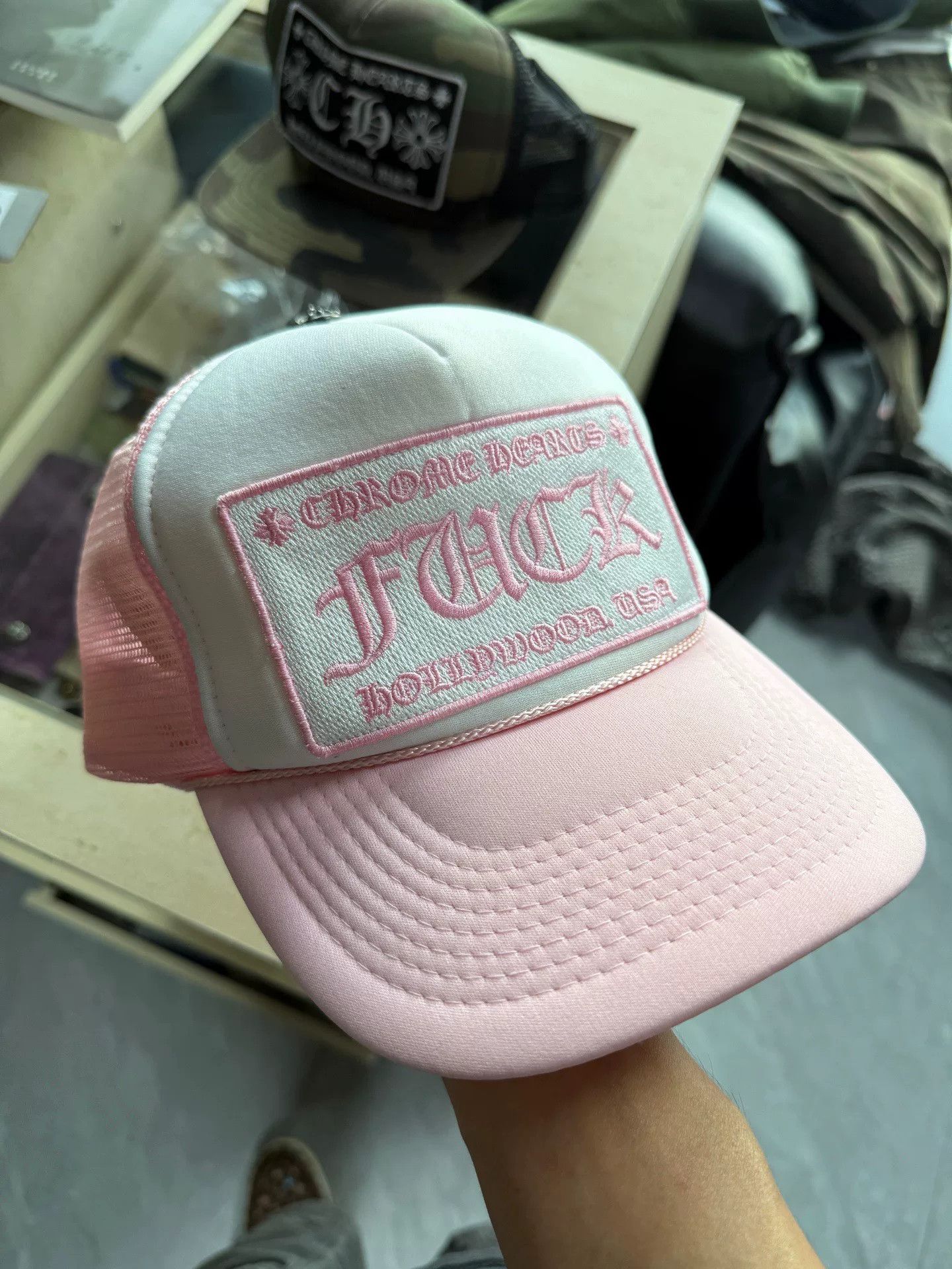 Chrome Hearts Chrome Hearts Embroidered Pink Hat 40.5 Men Size ONE SIZE - 2 Thumbnail