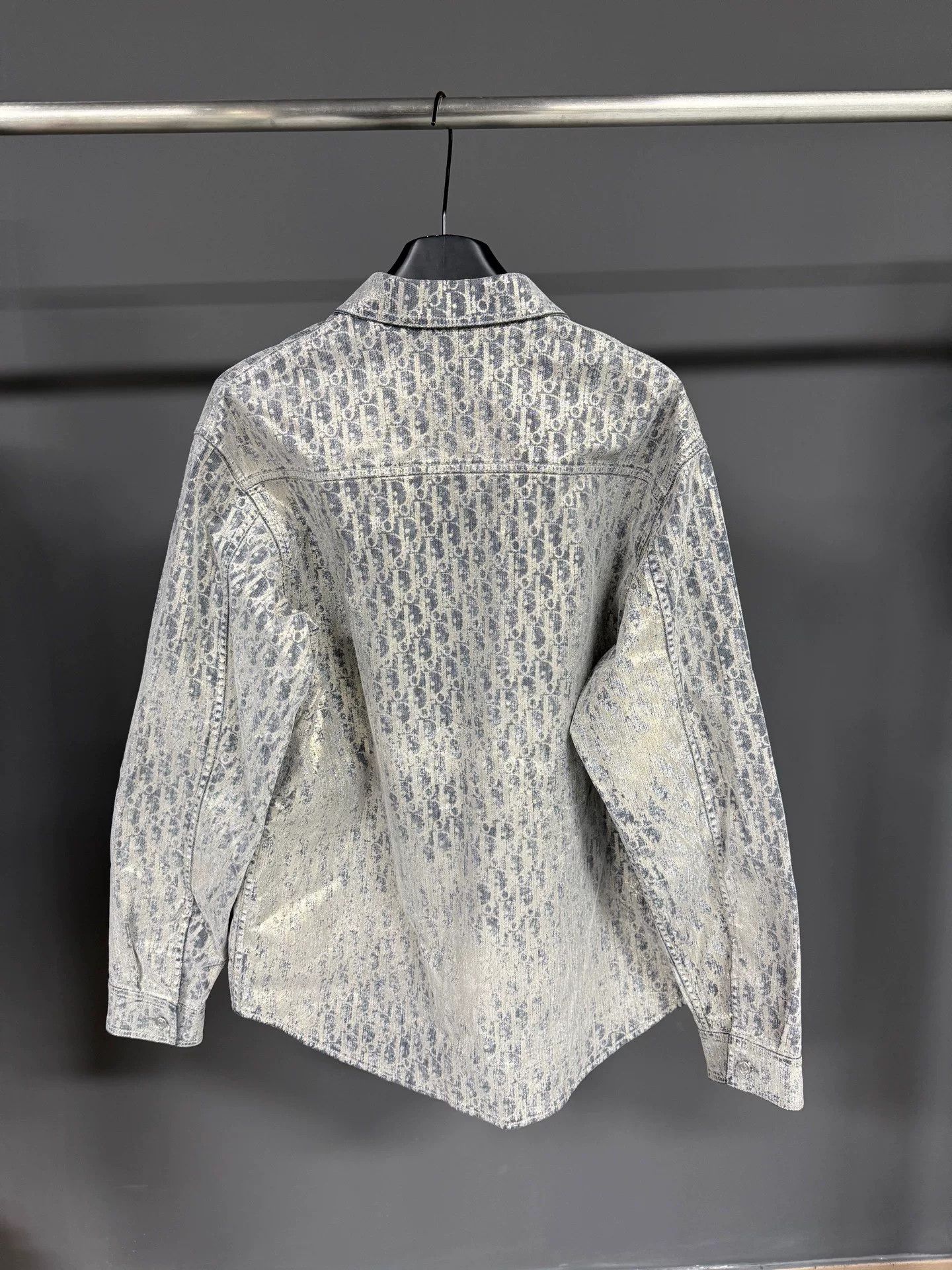 Dior Dior Retro Denim Silver Shirt 42 Men Size US M / EU 48-50 / 2 - 3 Thumbnail