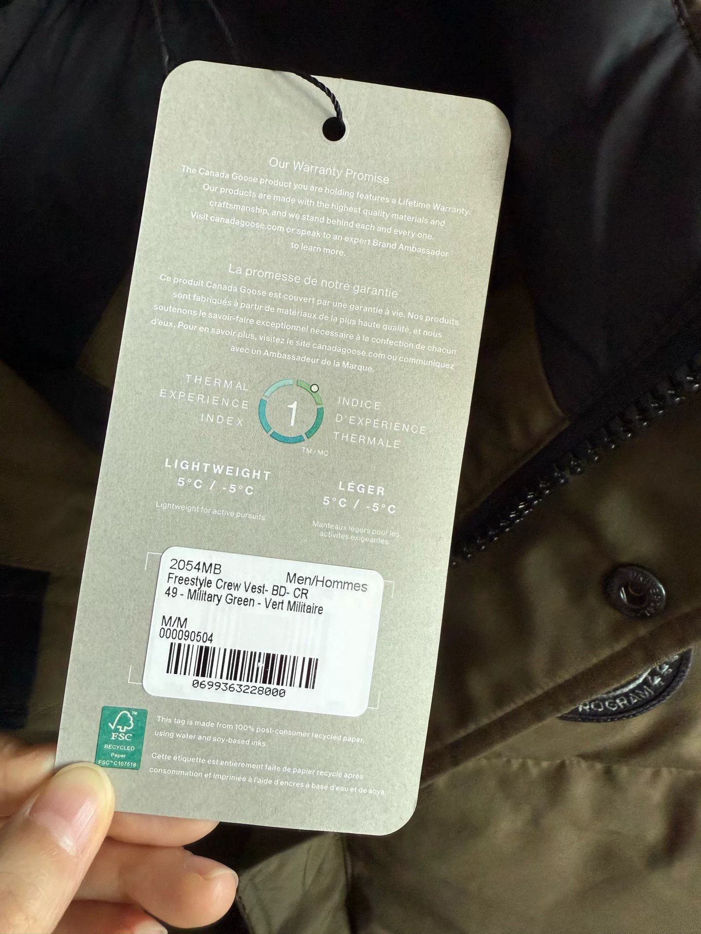 Canada Goose Canada Goose Down Green Vest M Men Size US M / EU 48-50 / 2 - 3 Thumbnail