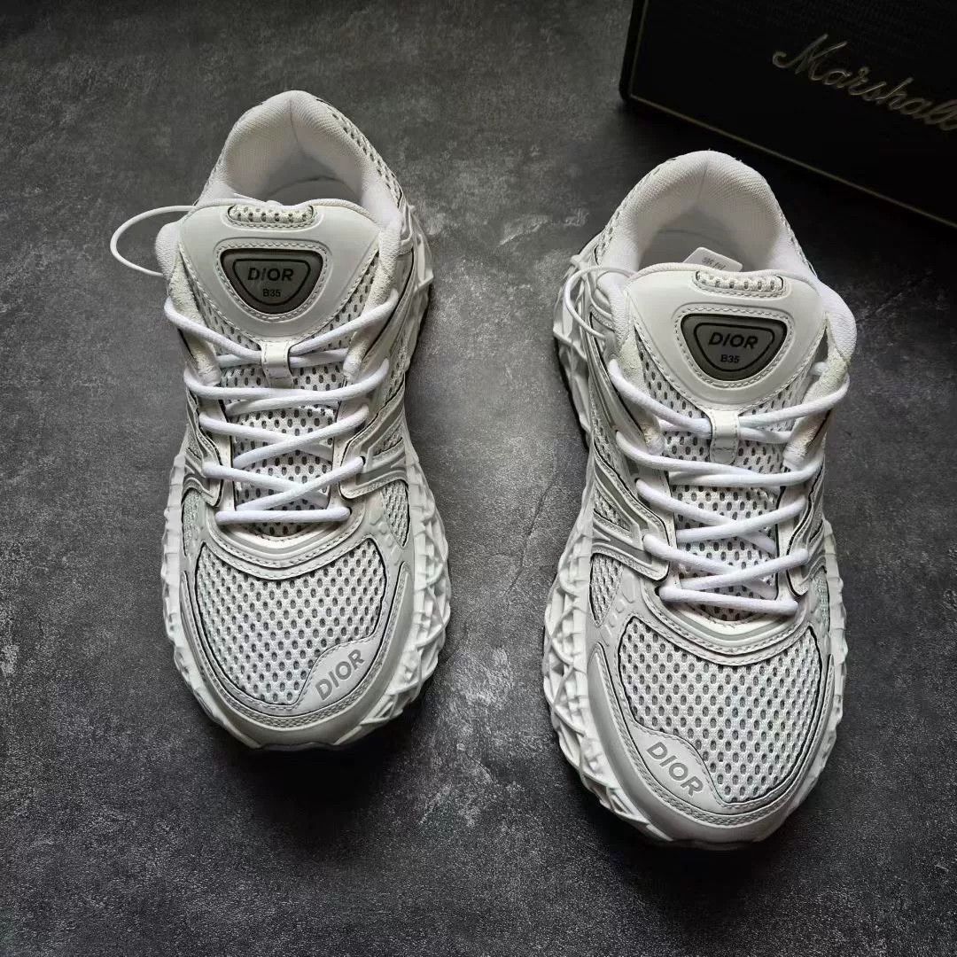 Dior Dior White Lowtop Sneakers 35 Men Size US 5 / EU 37 - 3 Thumbnail