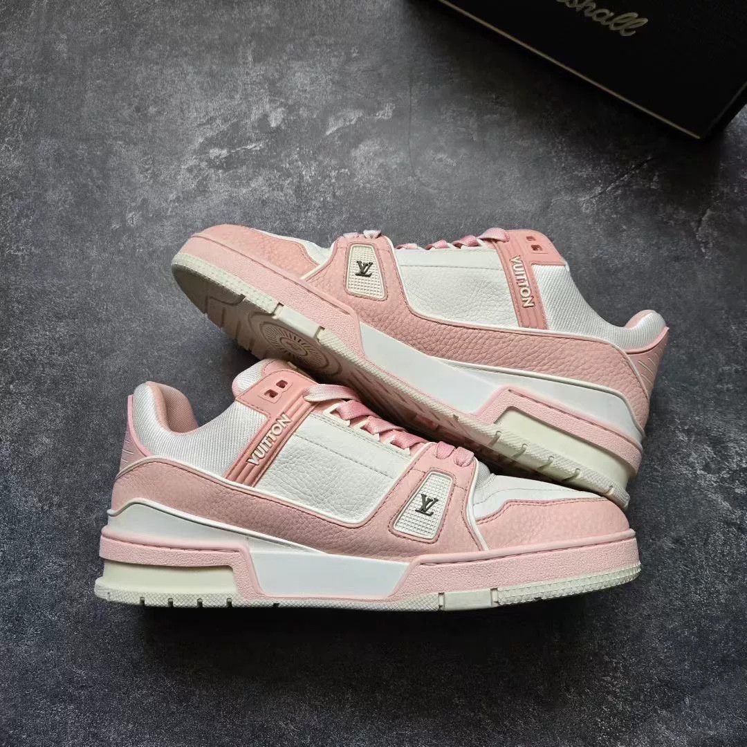 Louis Vuitton Louis Vuitton Training Pink Lowtop Sneakers 41 Men Size US 8.5 / EU 41-42 - 2 Thumbnail
