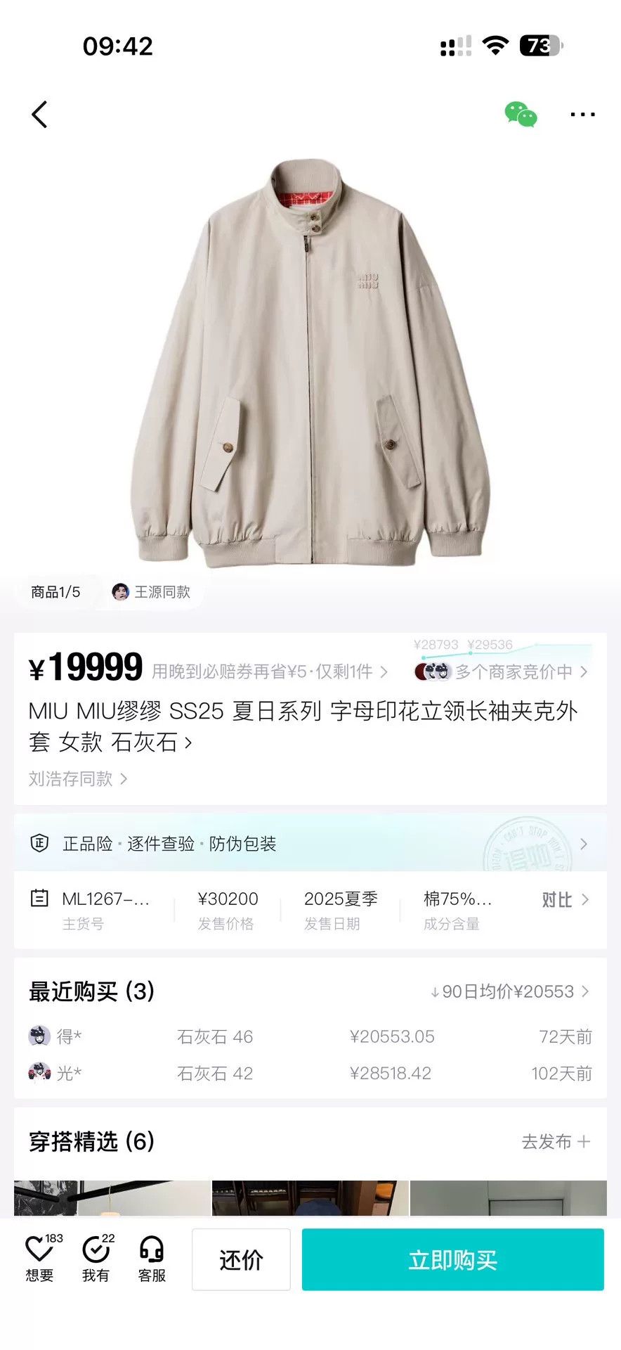 Miu Miu Miu Miu Oversized Gray Item 44 Women Size XL / US 12-14 / IT 48-50 - 9 Thumbnail