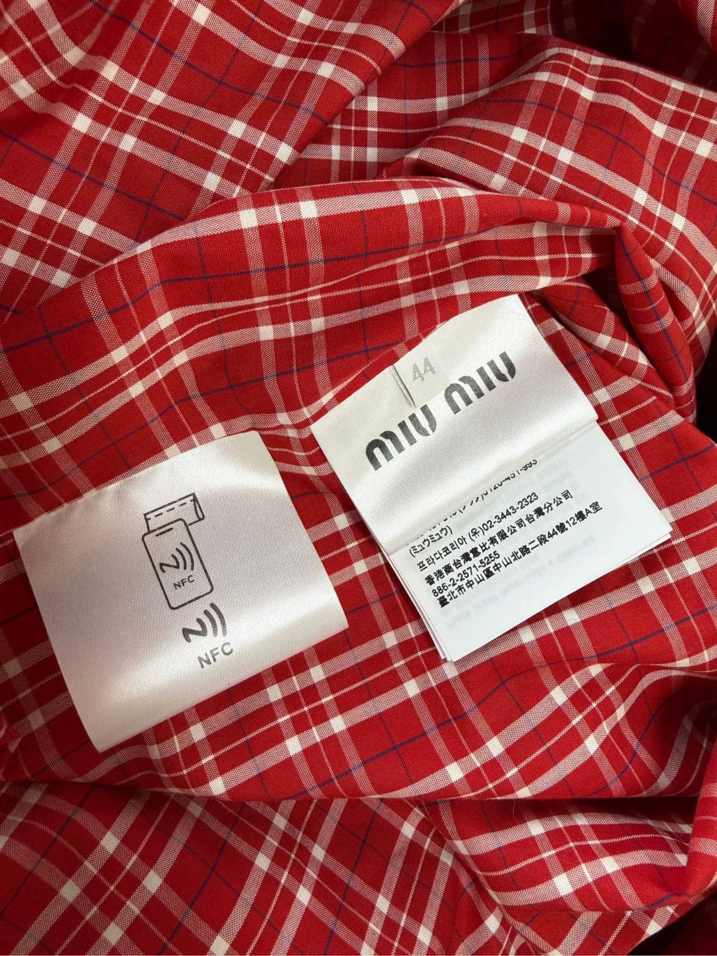 Miu Miu Miu Miu Oversized Gray Item 44 Women Size XL / US 12-14 / IT 48-50 - 6 Thumbnail