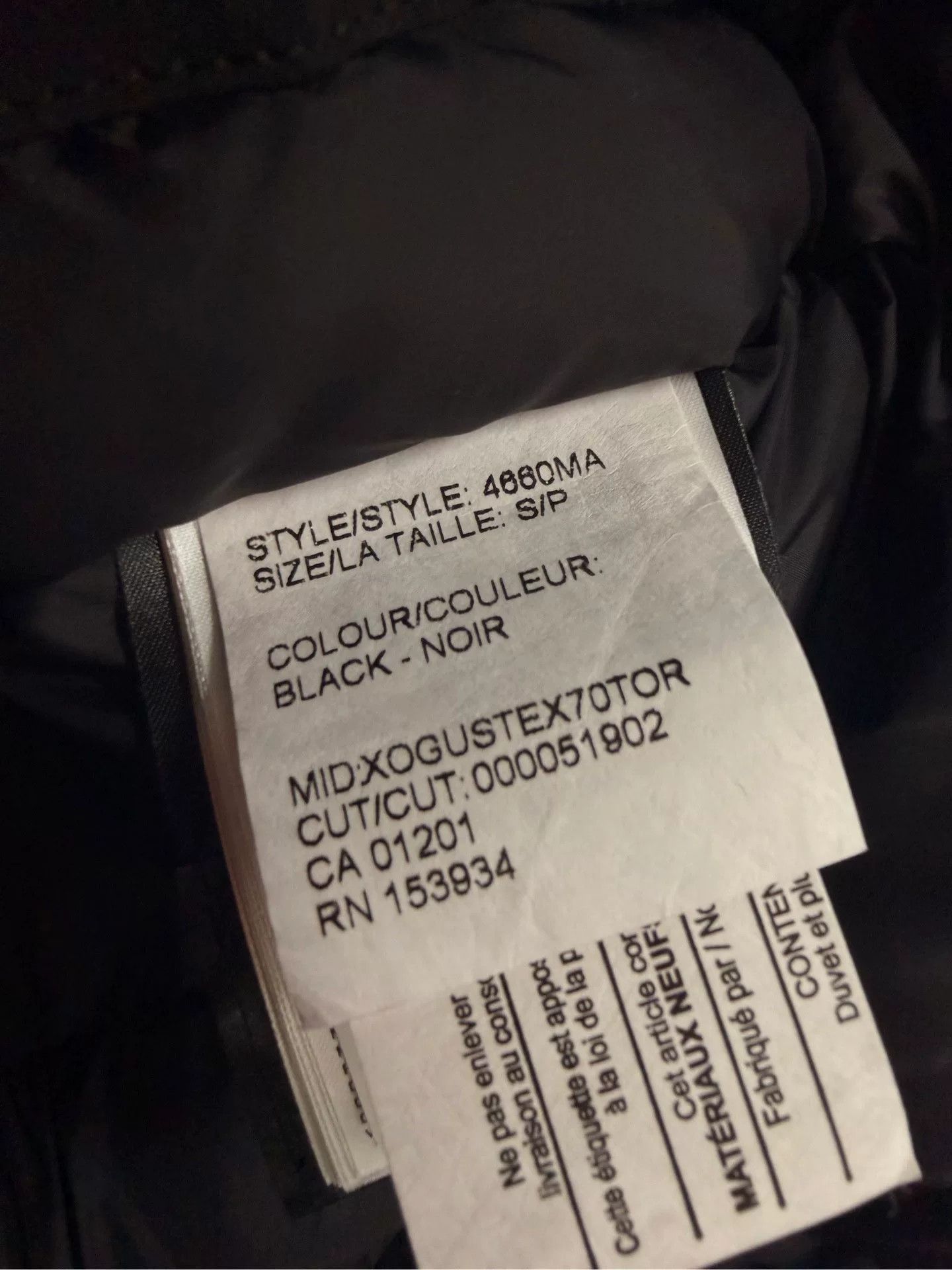 Canada Goose Canada Goose Down Black Heavy Coat S Men Size US S / EU 44-46 / 1 - 5 Thumbnail