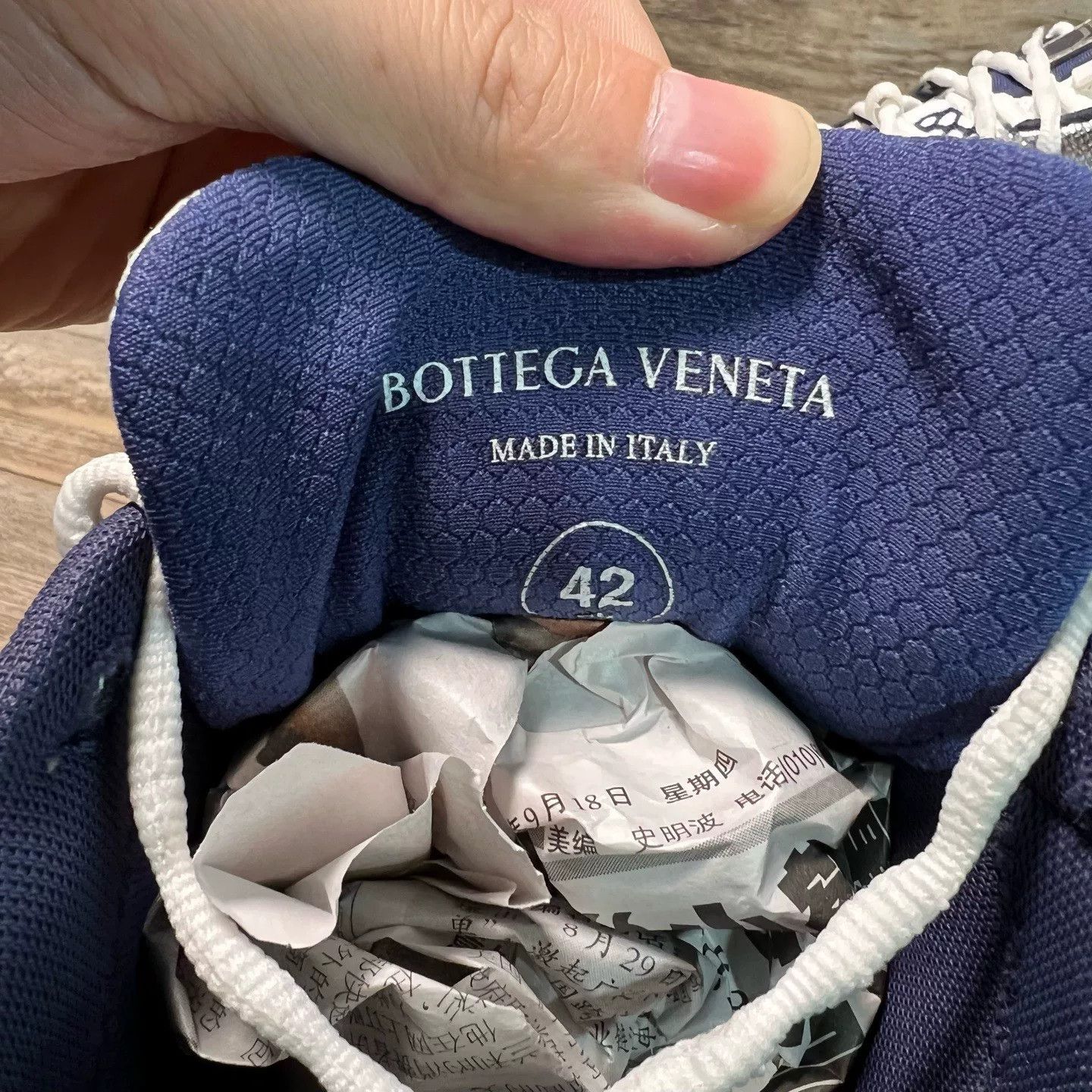 Bottega Veneta Bottega Veneta Blue Lowtop Sneakers 42 Men Size US 9 / EU 42 - 8 Thumbnail