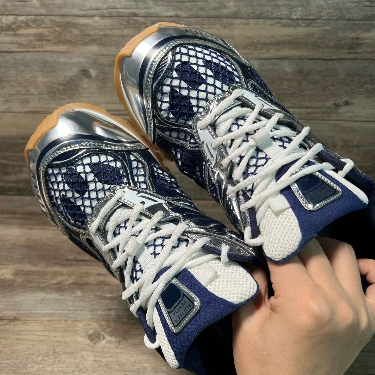 Bottega Veneta Bottega Veneta Blue Lowtop Sneakers 42 Men Size US 9 / EU 42 - 5 Thumbnail