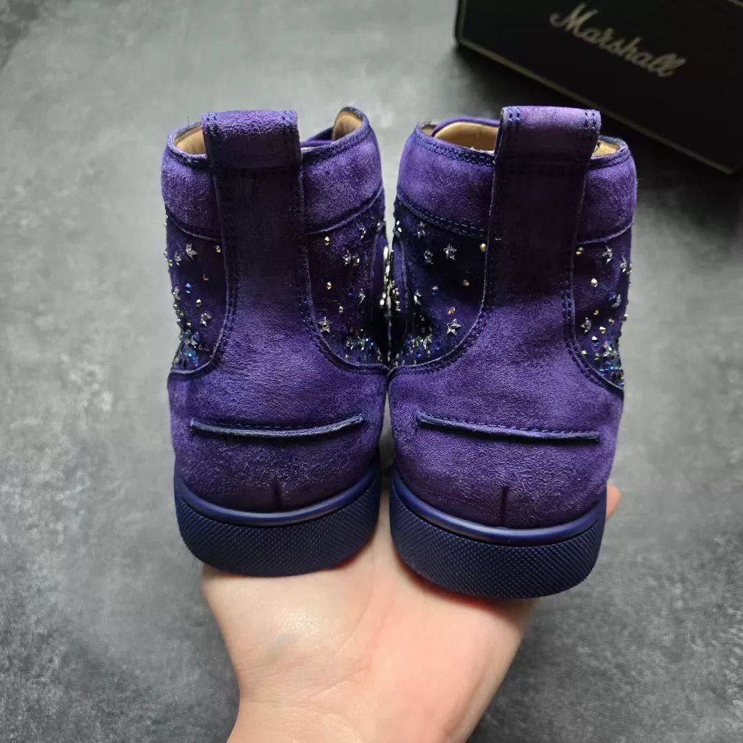 Christian Louboutin Christian Louboutin Purple Hitop Sneakers 42 Men Size US 9 / EU 42 - 6 Thumbnail