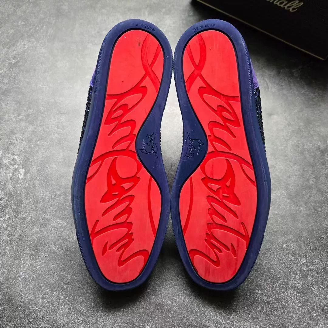 Christian Louboutin Christian Louboutin Purple Hitop Sneakers 42 Men Size US 9 / EU 42 - 7 Thumbnail