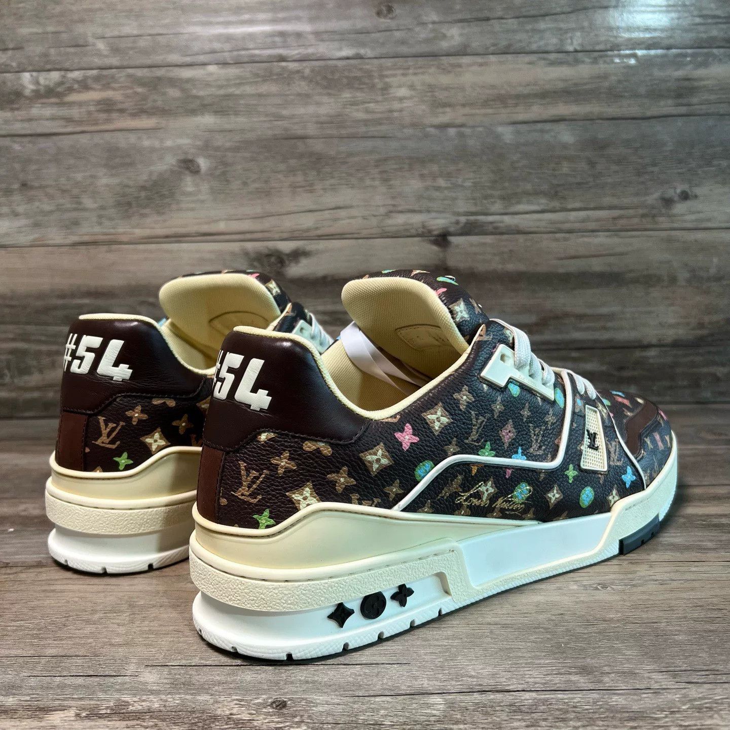 Louis Vuitton Louis Vuitton Collab Brown Lowtop Sneakers 9 Men Size US 9 / EU 42 - 3 Thumbnail