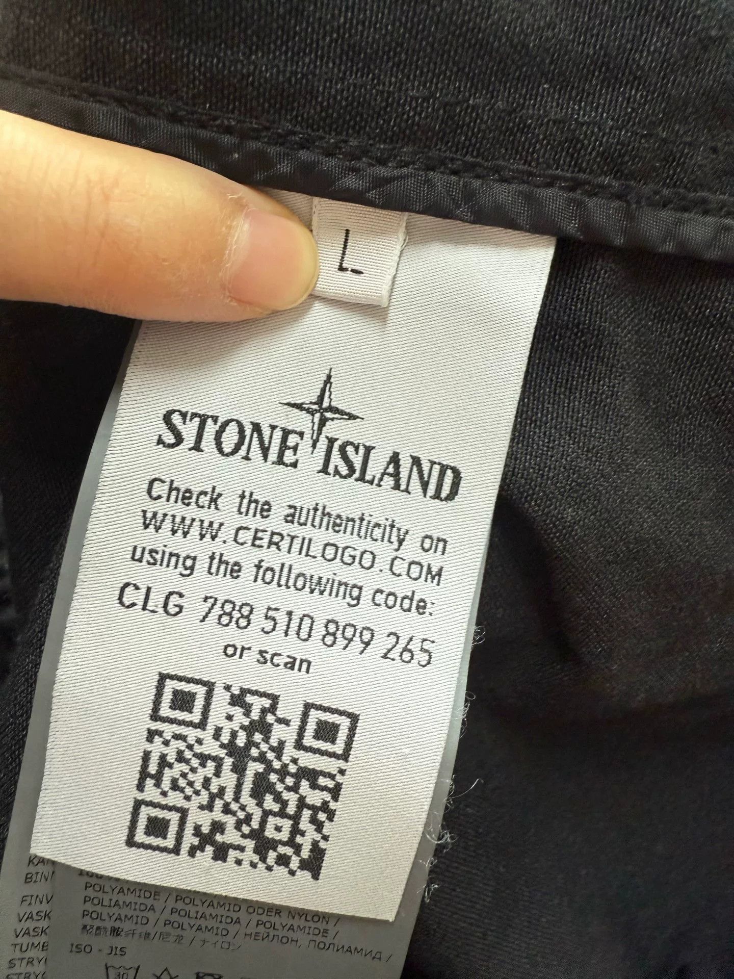 Stone Island Stone Island Black Light Jacket L Men Size US L / EU 52-54 / 3 - 7 Thumbnail