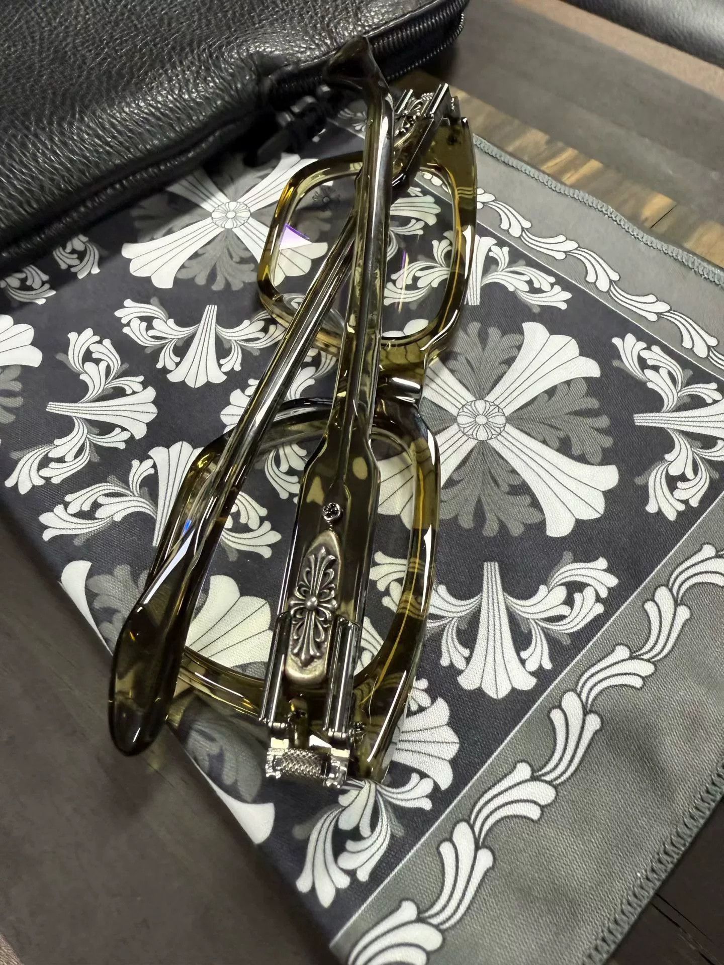 Chrome Hearts Chrome Hearts Clear Silver Sunglasses Men Size ONE SIZE - 4 Thumbnail
