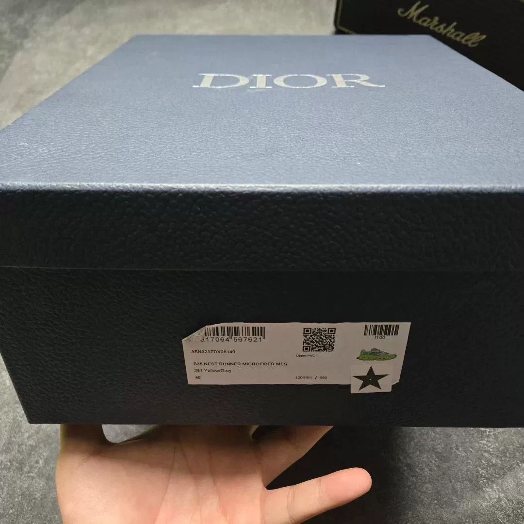 Dior Dior Limited Yellow Lowtop Sneakers 35 Men Size US 5 / EU 37 - 8 Thumbnail