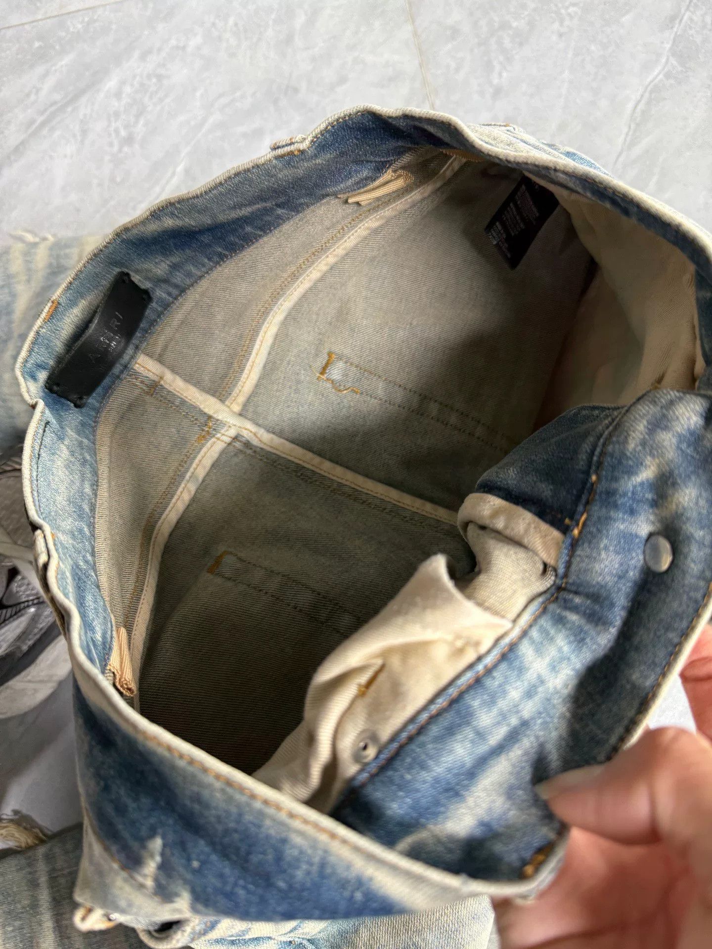 Amiri Amiri Denim Blue Denim Jeans 31 Men Size US 31 - 4 Thumbnail