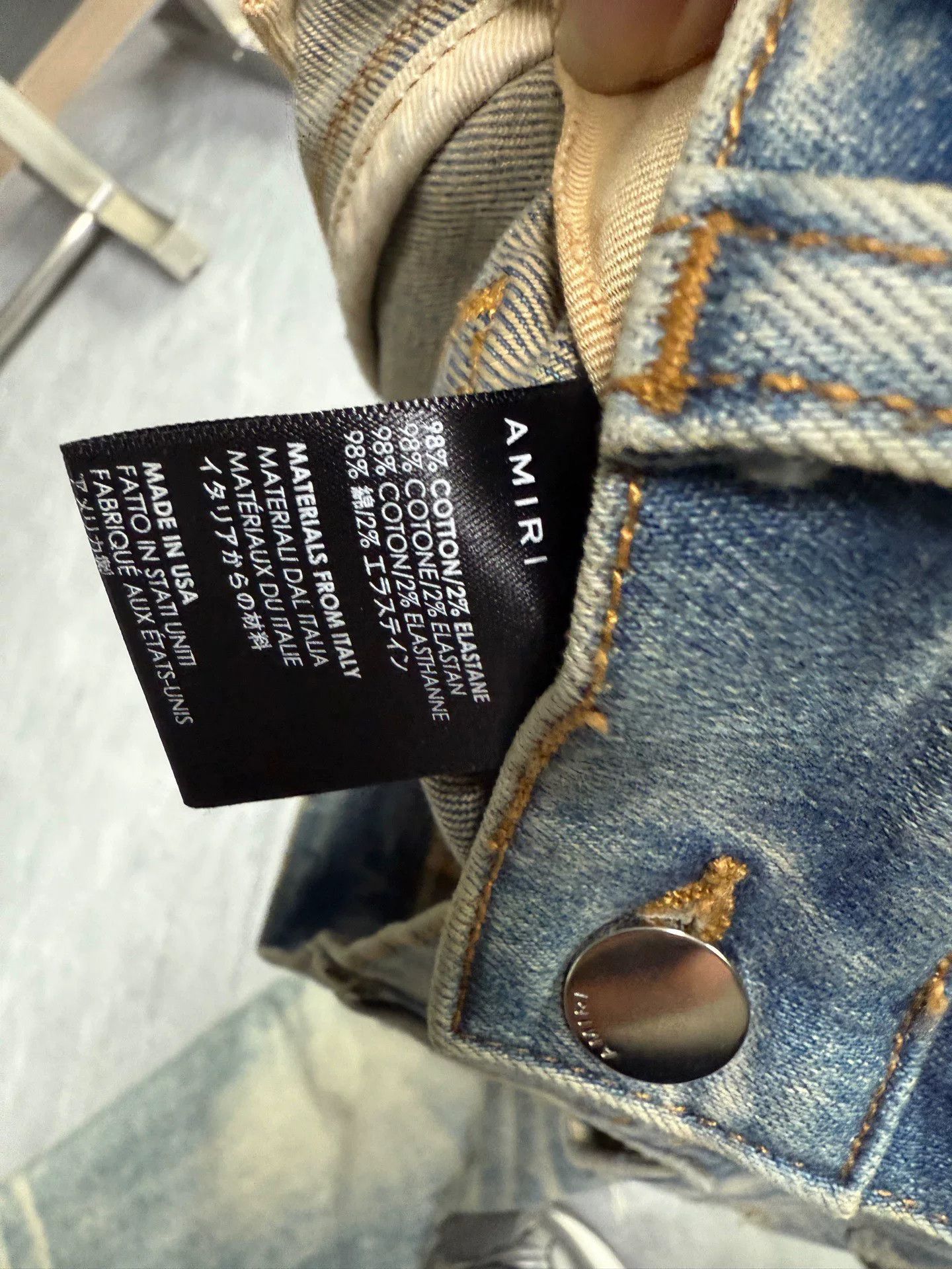 Amiri Amiri Denim Blue Denim Jeans 31 Men Size US 31 - 5 Thumbnail