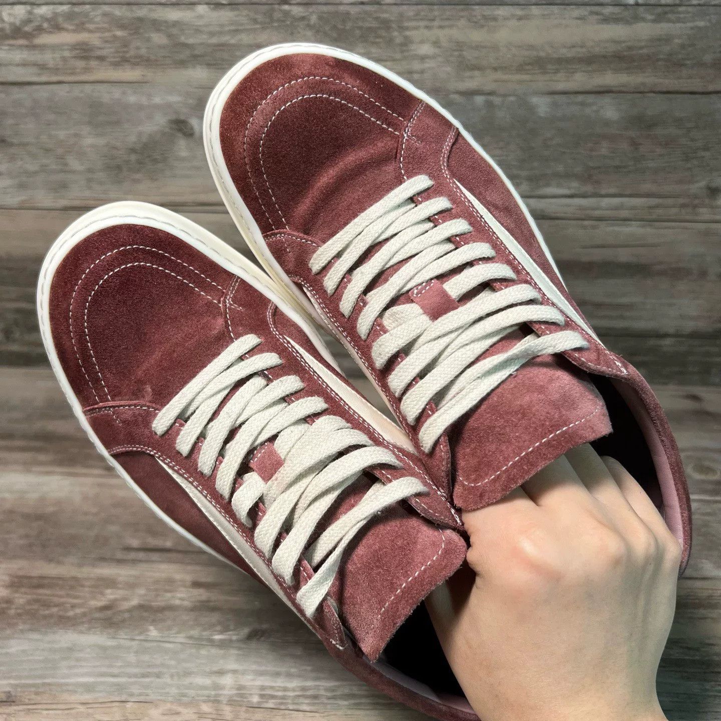 Rick Owens Rick Owens Red Lowtop Sneakers 40 Men Size US 7 / EU 40 - 5 Thumbnail