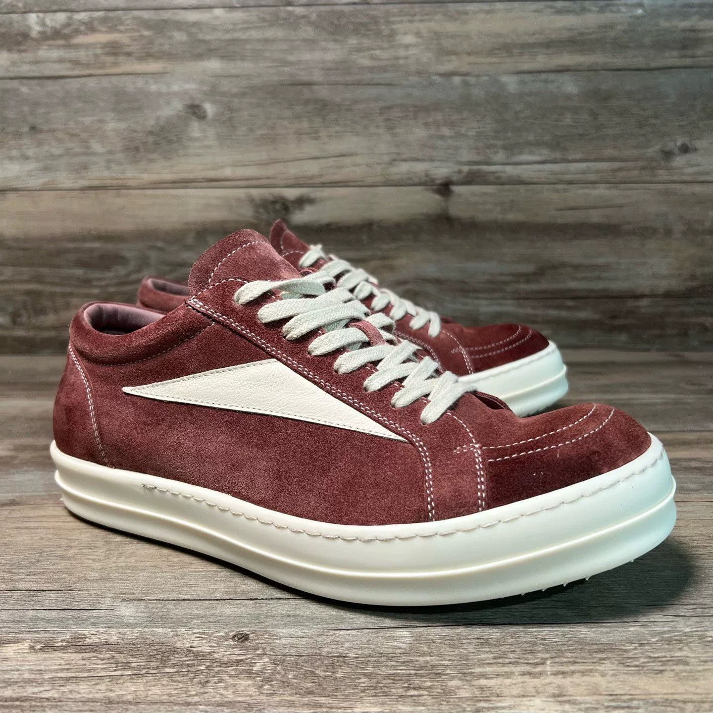 Rick Owens Rick Owens Red Lowtop Sneakers 40 Men Size US 7 / EU 40 - 2 Thumbnail